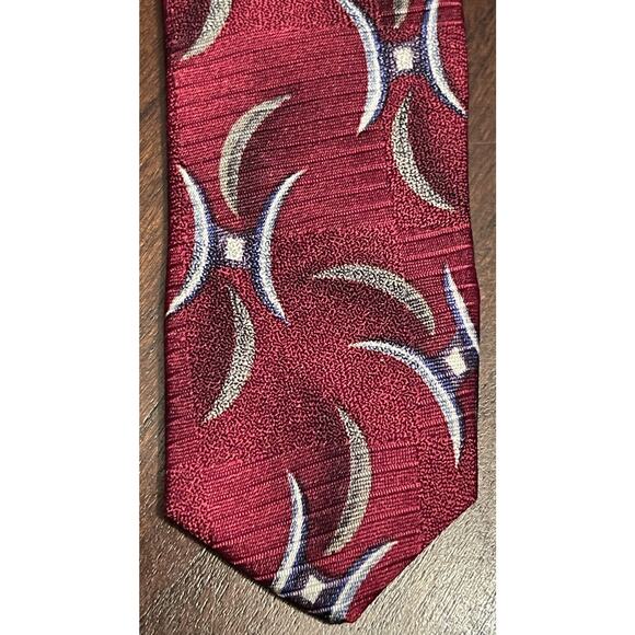 Xmi For Nordstrom Red Hand Made 100% Silk Men’s Neck Tie Made In Usa - Picture 6 of 9